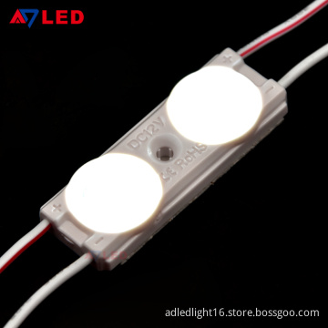 Adled Light high lumen 2 chips 12v led module light with lens for frames light box